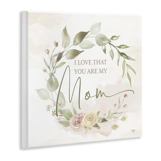 Stupell Industries Mother's Day Rose Wreath Wall Plaque Art